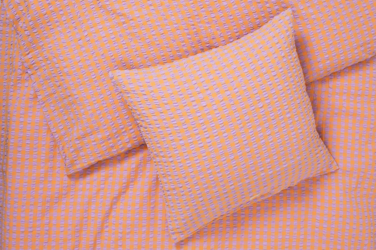 Bæk&Bølge bed set 220x220 cm, Lavender-peach Juna