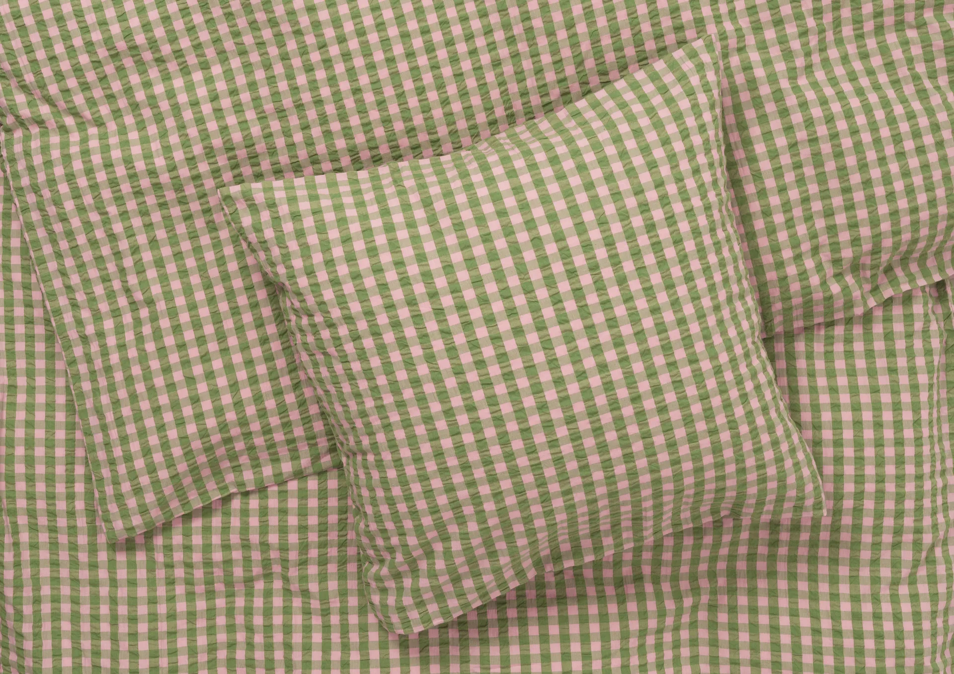 Bæk&Bølge bedding set 140x220 cm, Green-light pink Juna