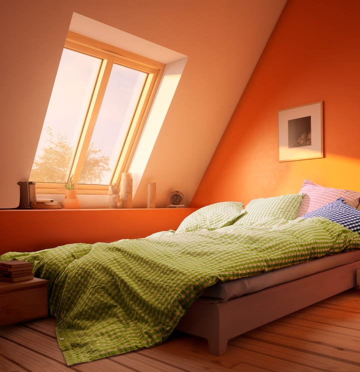 Bæk&Bølge bedding set 200x220 cm, Green-light pink Juna