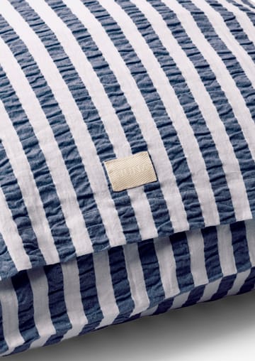 Bæk&Bølge Lines pillowcase 50x60 cm - Dark blue-white - Juna