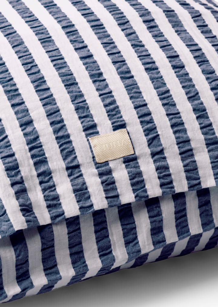 Bæk&Bølge Lines pillowcase 50x60 cm, Dark blue-white Juna