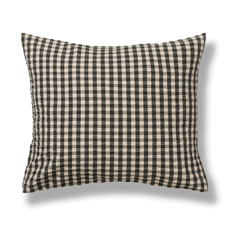 Juna Bæk&Bolge pillowcase 50x60 cm Black sand | Scandinavian Design | Pillow cases | Black