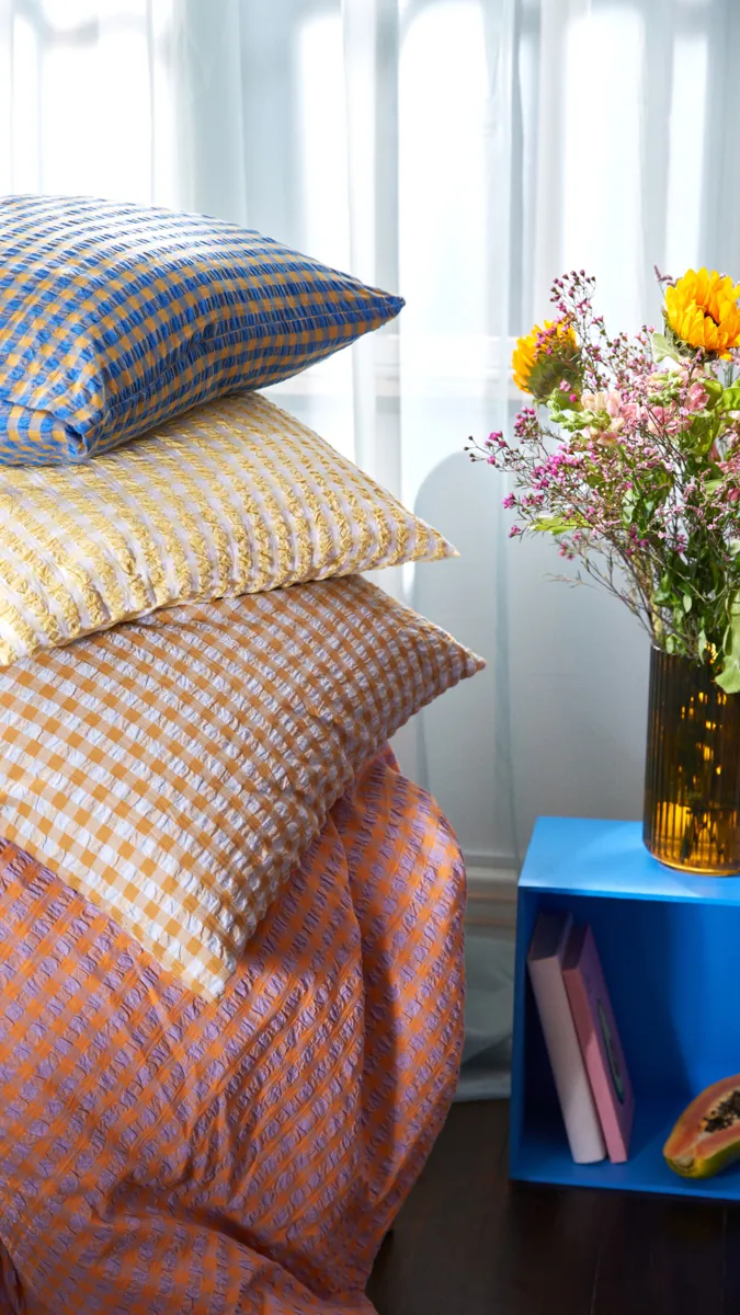 Bæk&Bølge pillowcase 50x60 cm, Light blue sand Juna