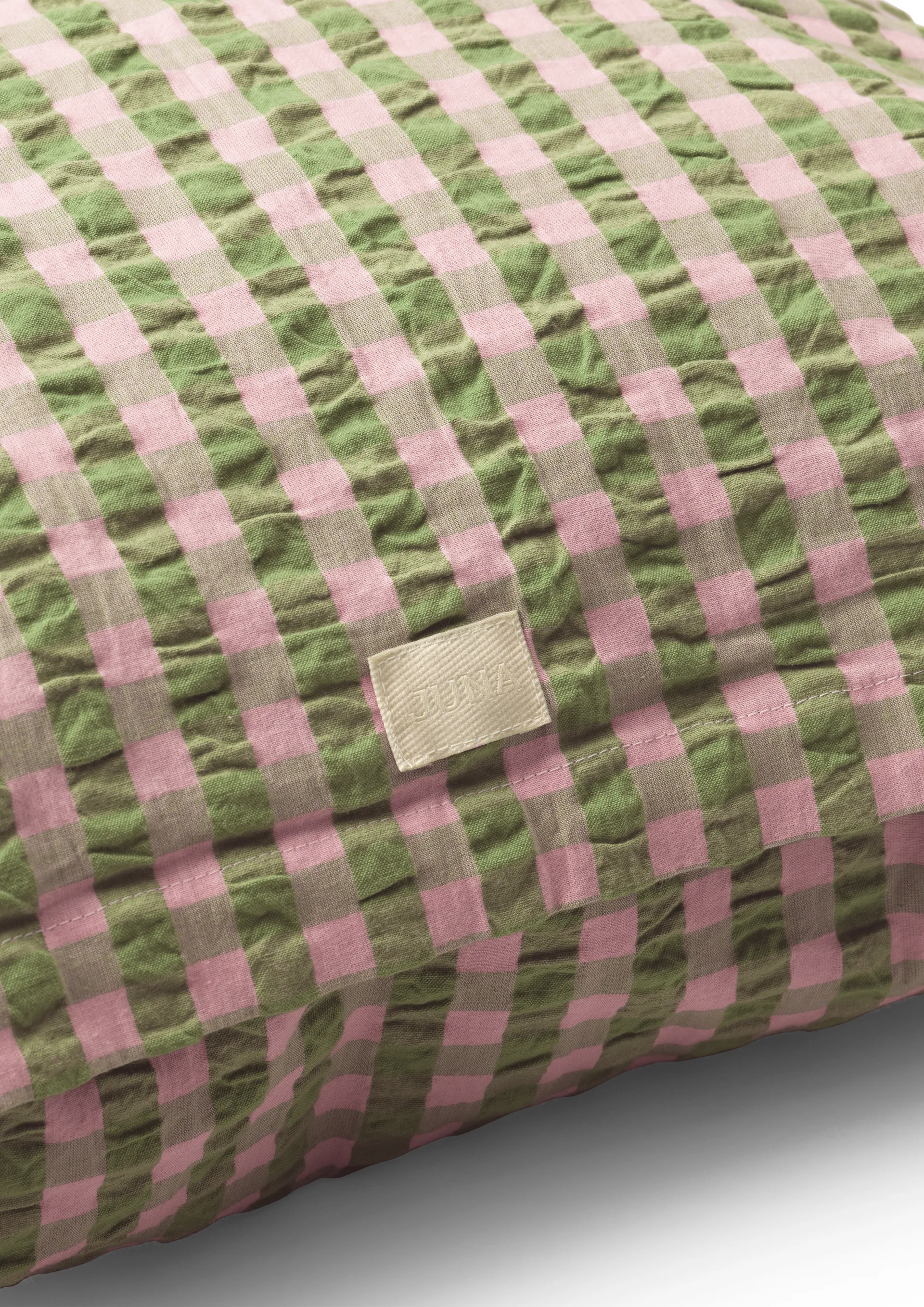 Bæk&Bølge pillowcase 60x63 cm, Green-light pink Juna