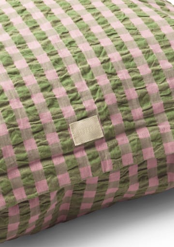 Bæk&Bølge pillowcase 60x63 cm - Green-light pink - Juna