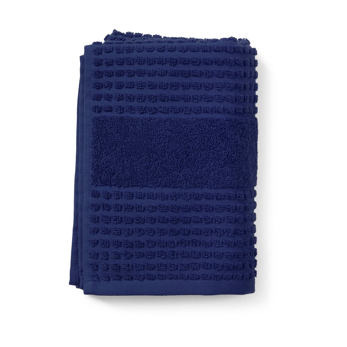 Juna Check towel 50x100 cm Navy blue