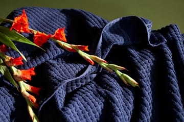 Check towel 70x140 cm - Navy blue - Juna
