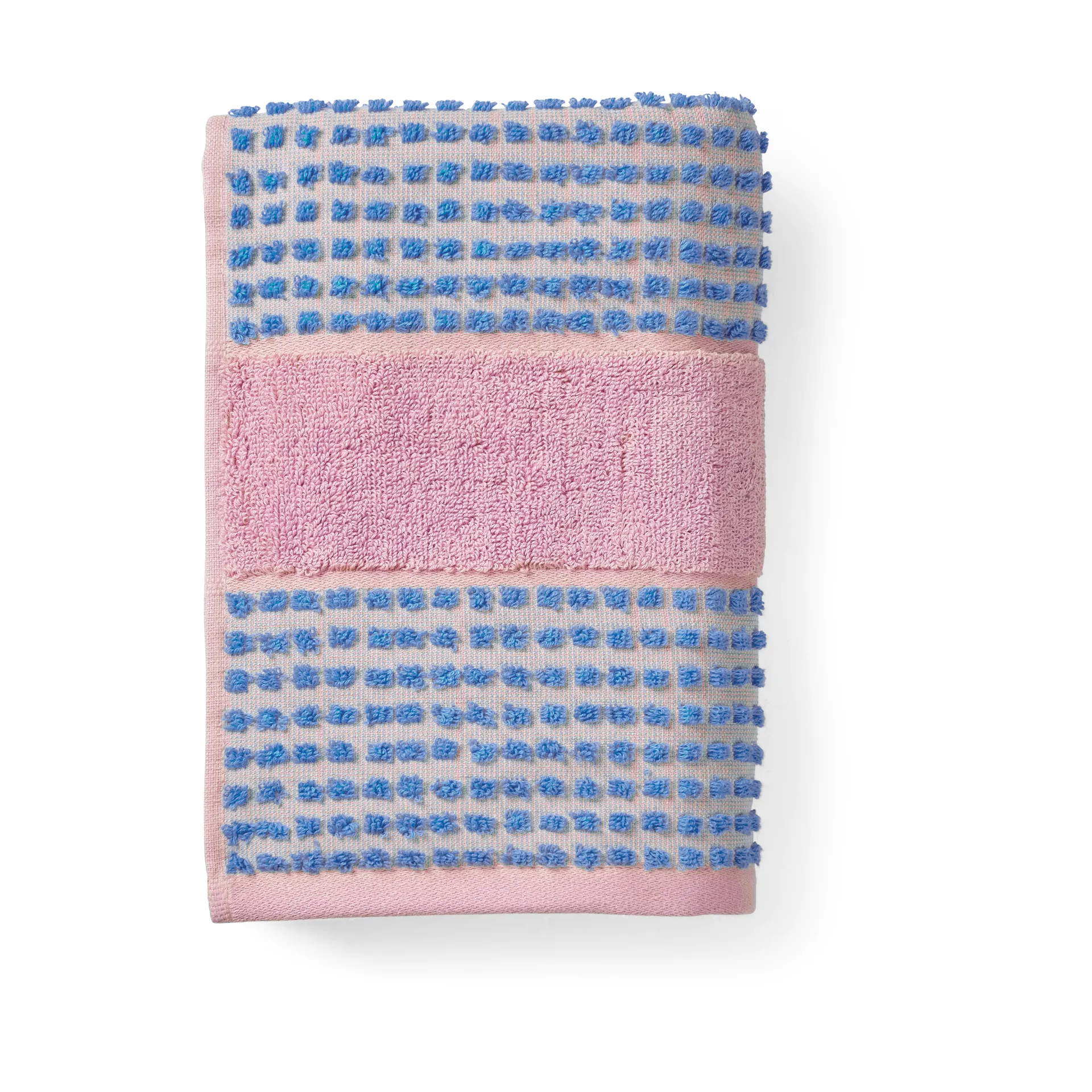 Check towel 70x140 cm, Soft pink-blue Juna