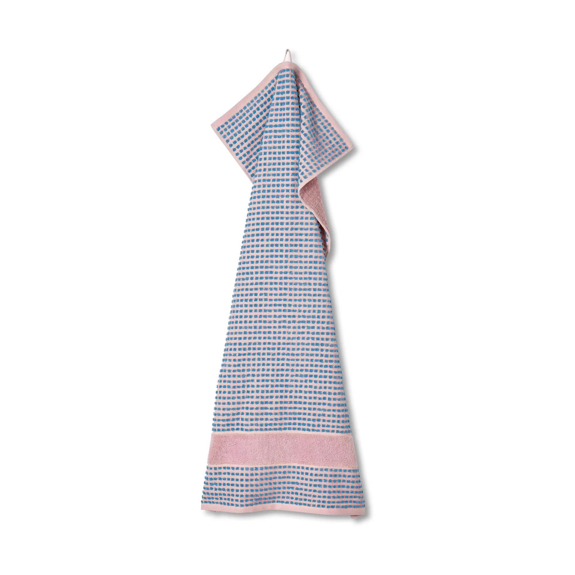 Check towel 70x140 cm, Soft pink-blue Juna