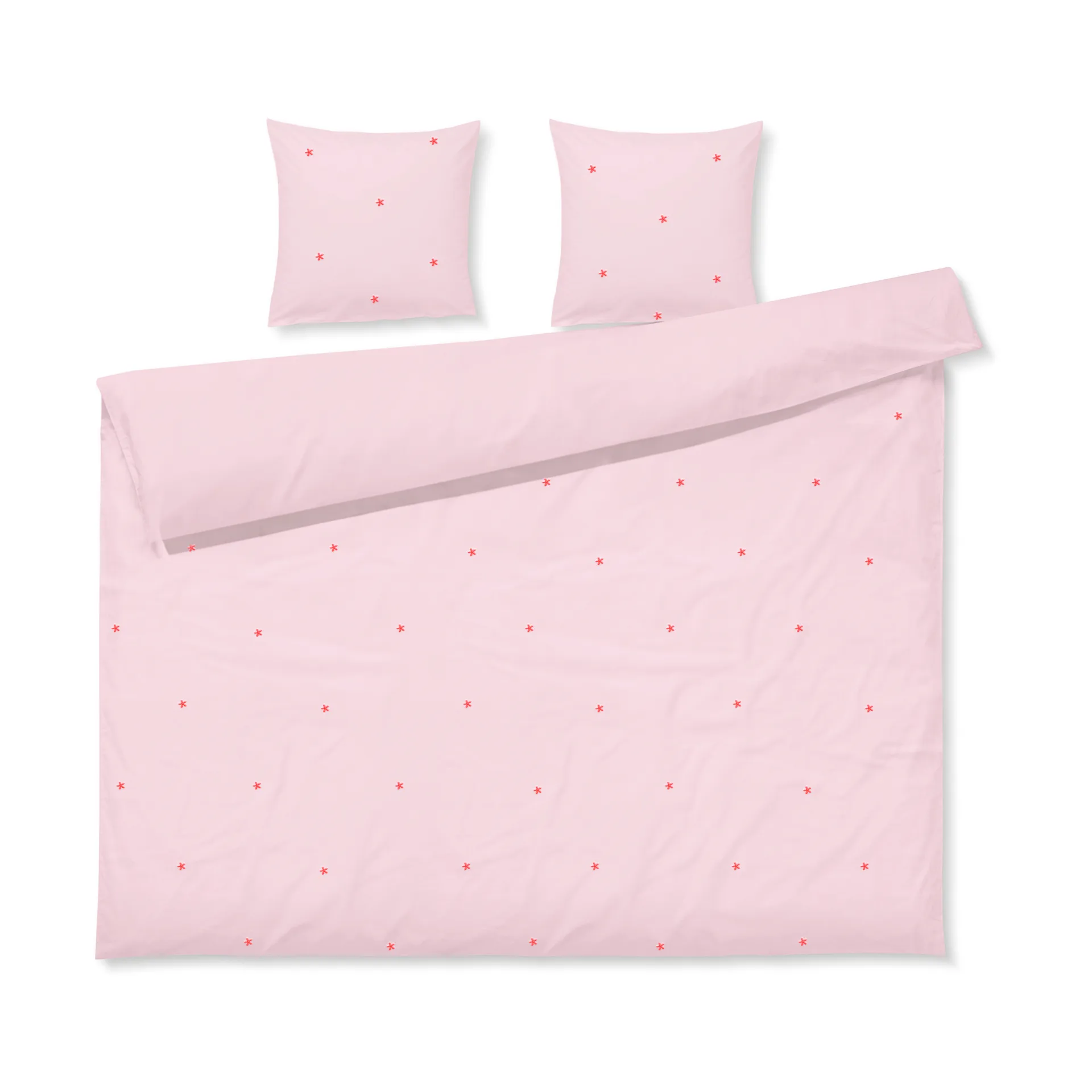 Daisy bed set 220x220 cm, Pink-red Juna