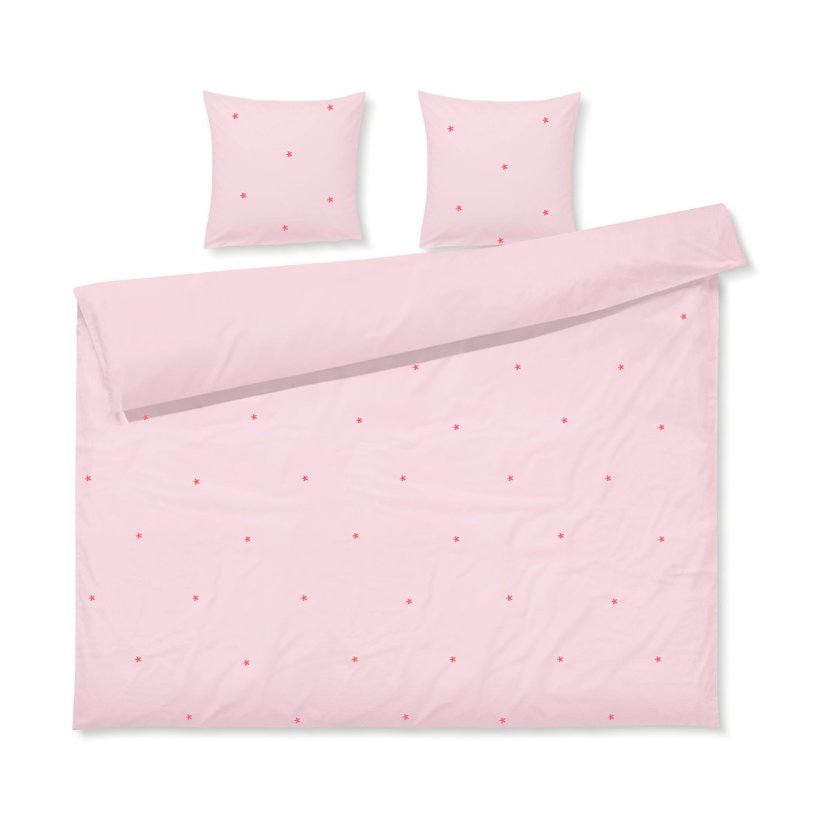 Juna Daisy bed set 220x220 cm Pink-red | Scandinavian Design | Bed sets | Pink