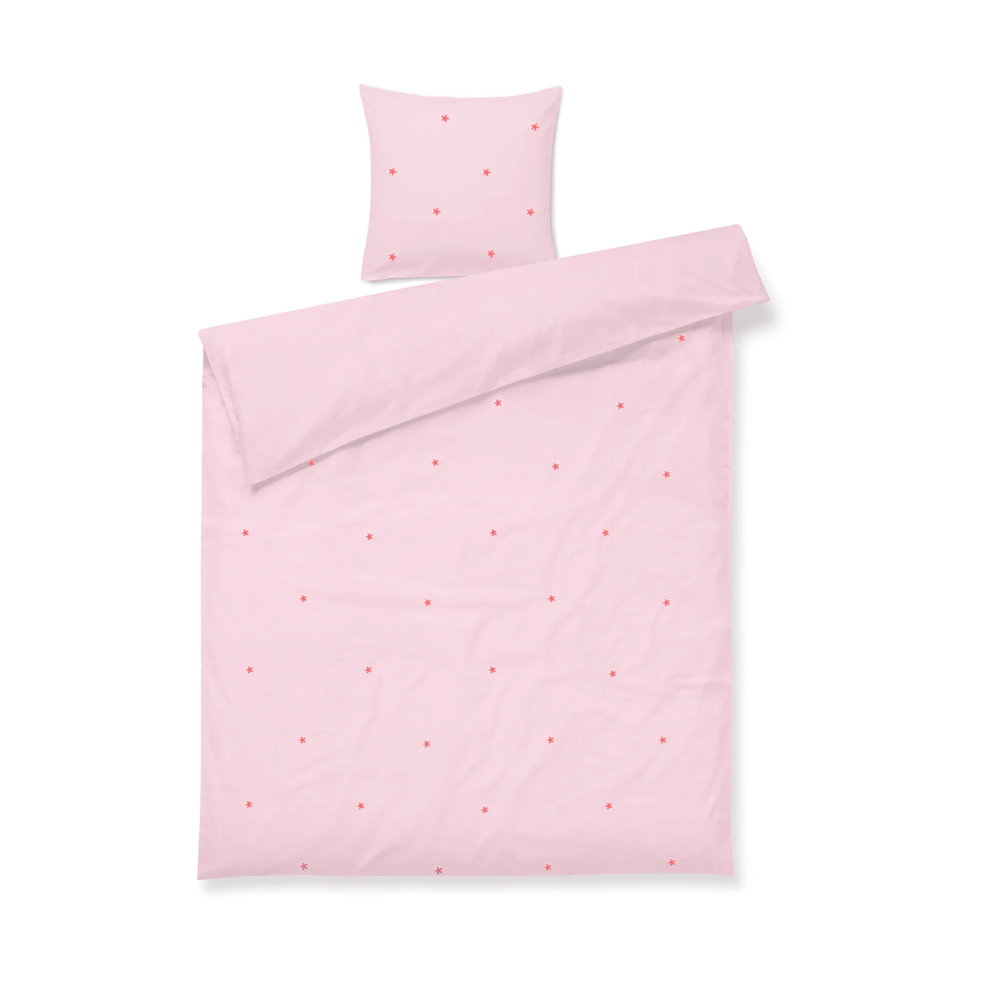 Daisy bedding set 150x210 cm, Pink-red Juna
