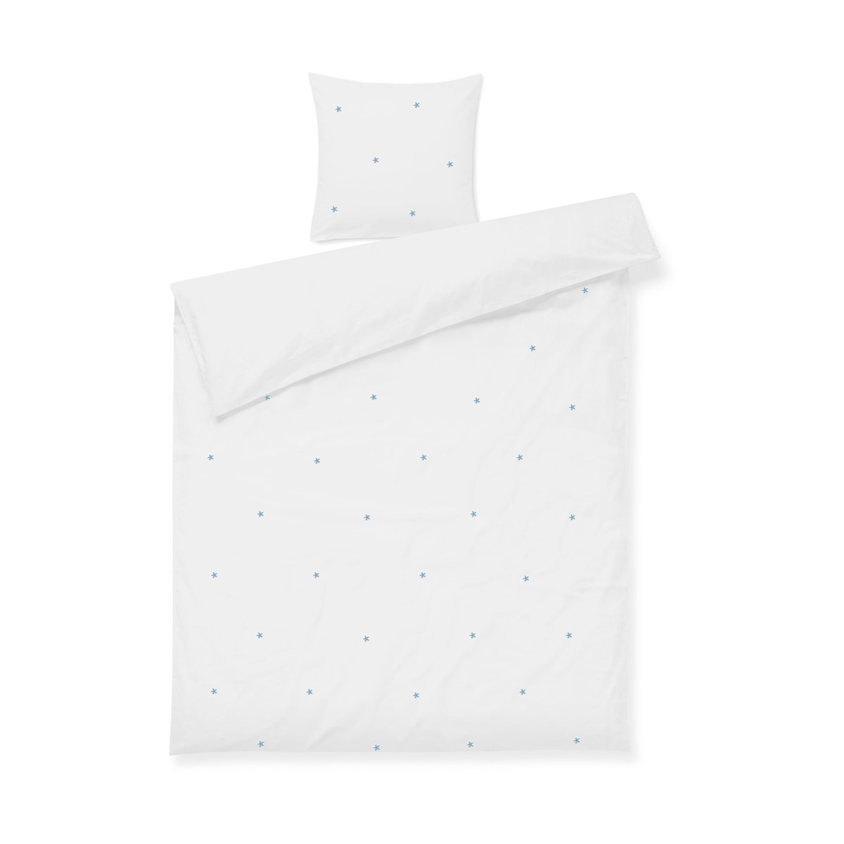 Juna Daisy bedding set 150x210 cm White-light blue | Scandinavian Design | Bed sets | White