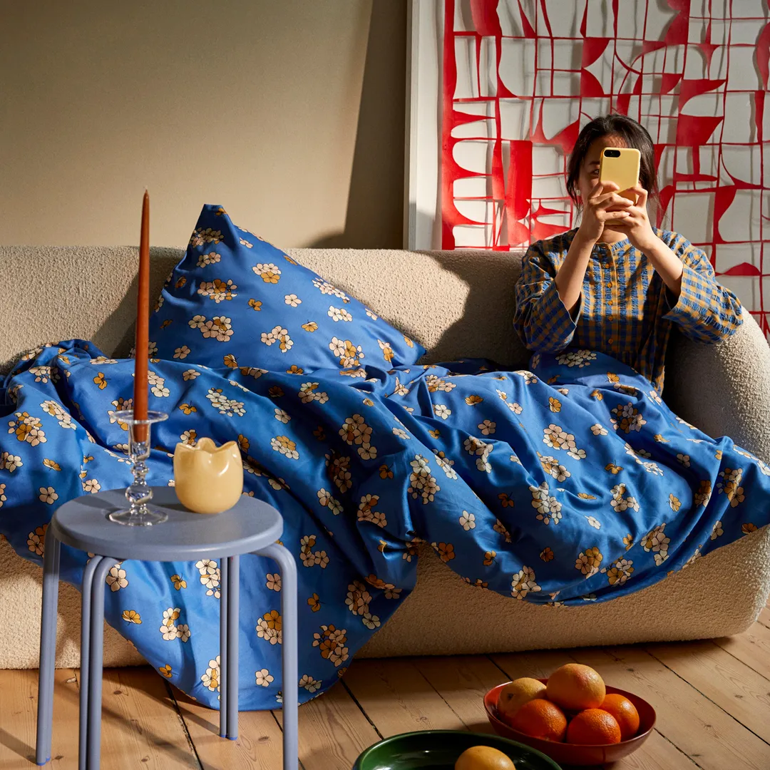 Grand Pleasantly bedding set 150x210 cm, Blue Juna