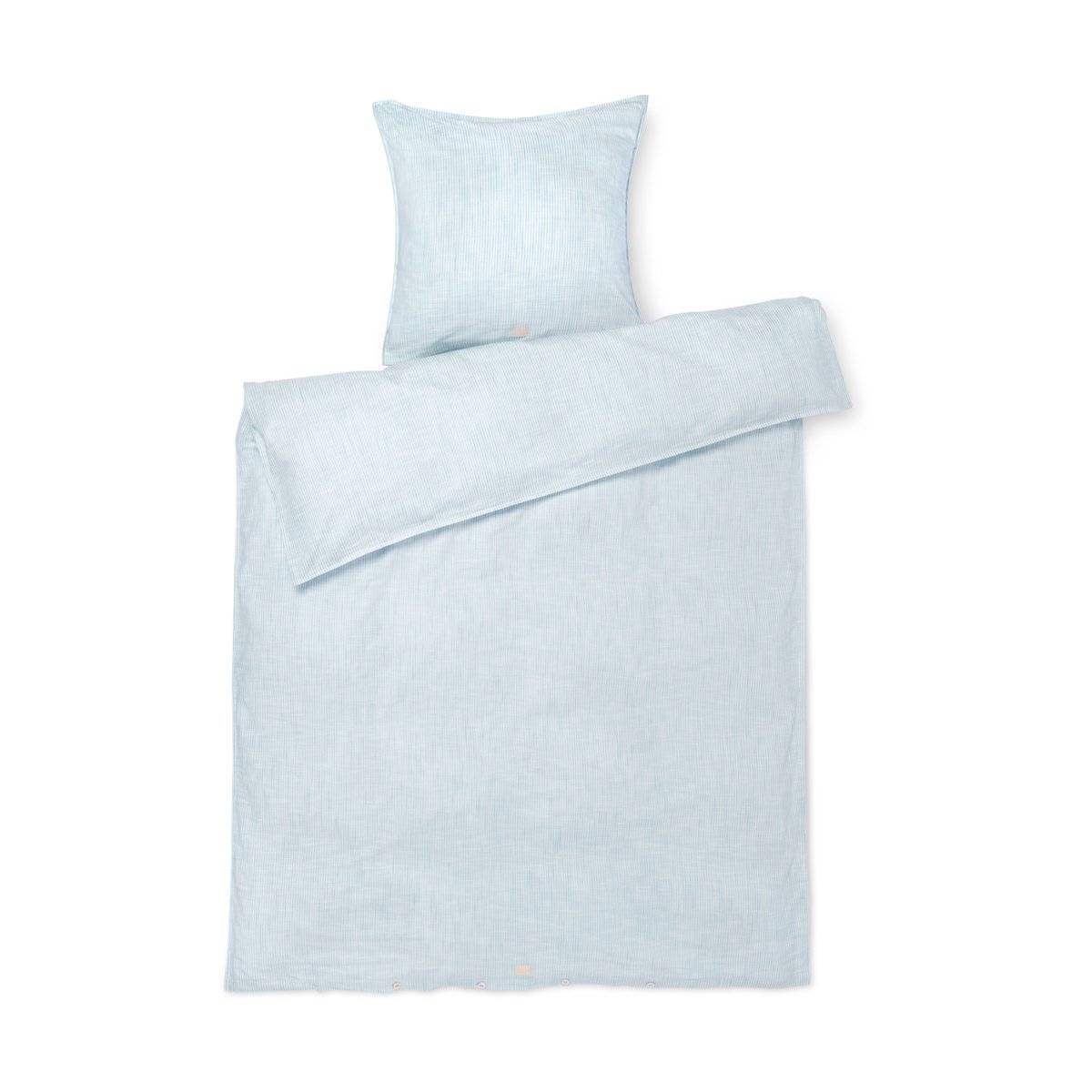 Juna Monochrome Lines bedding set 150x210 cm Light blue-white