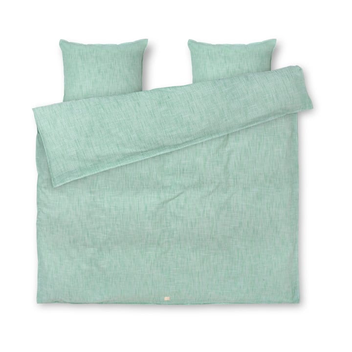 Monochrome Lines bedding set 220x220 cm - Green-white - Juna