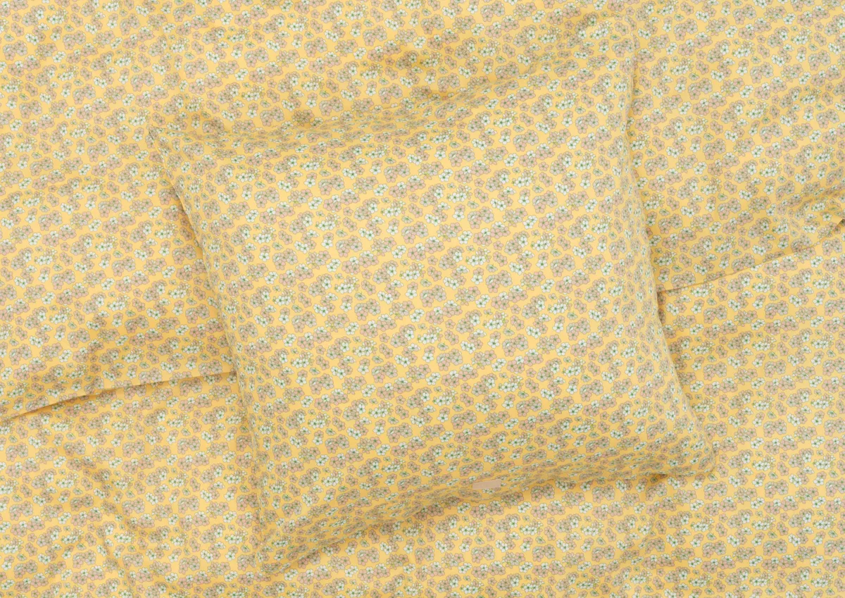 Pleasant bed set 150x210 cm, Yellow Juna
