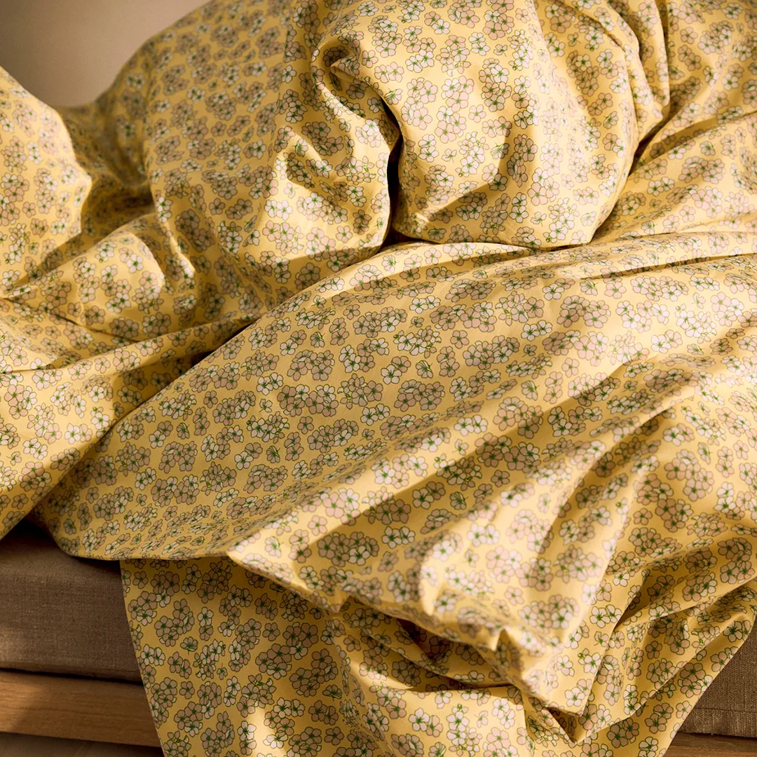 Pleasant bed set 150x210 cm, Yellow Juna