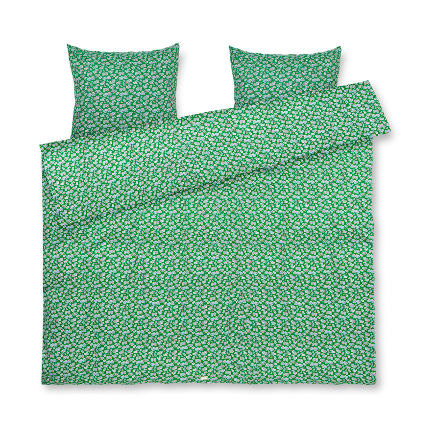 Juna Pleasantly bedding set 220x220 cm Green | Scandinavian Design | Bed sets | Green