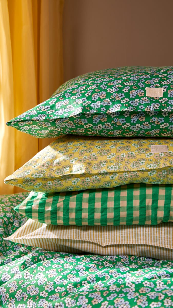 Pleasantly bedding set 220x220 cm - Green - Juna