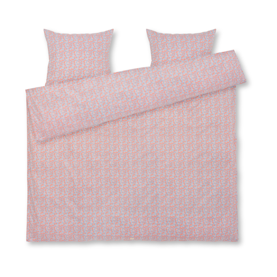 Juna Pleasantly bedding set 220x220 cm Light blue-rose