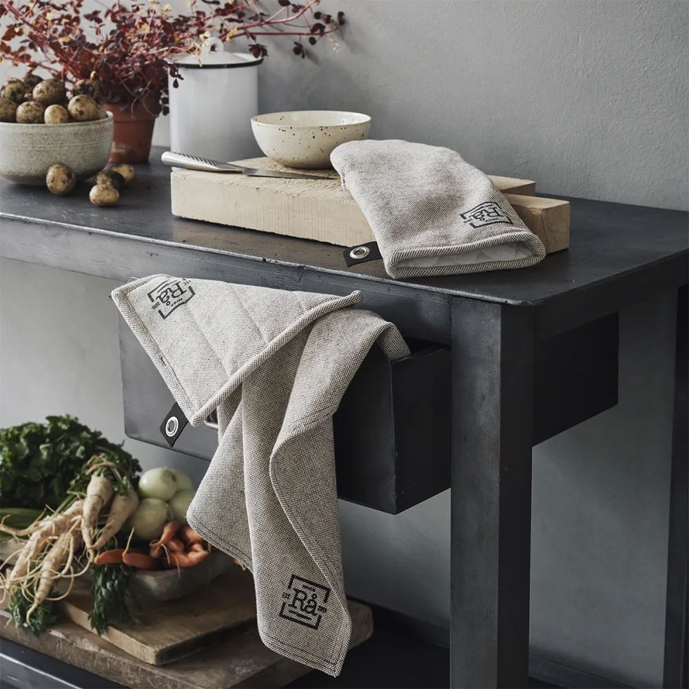 Rå oven glove, Dark grey, one size Juna