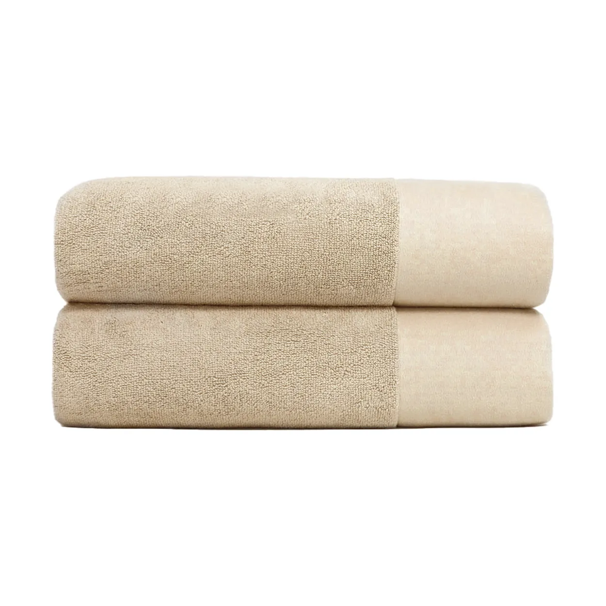 Juniper bath towel 70x140 cm 2-pack Beach Sand | Scandinavian Design | Bath towels | Beige