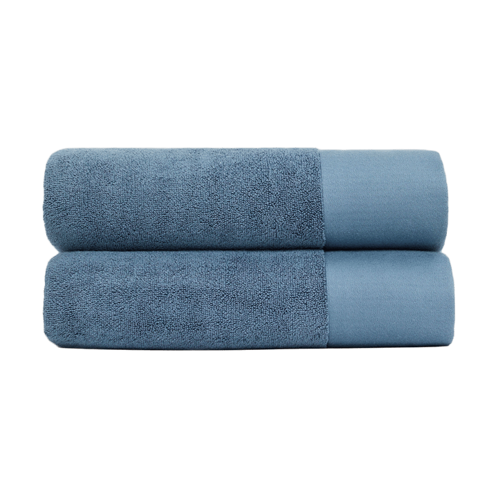 Juniper bath towel 70x140 cm 2-pack - North Sea Blue - Juniper