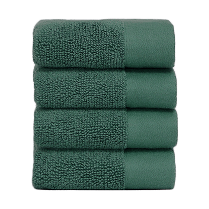 Juniper face towel 30x30 cm 4-pack - Juniper Green - Juniper