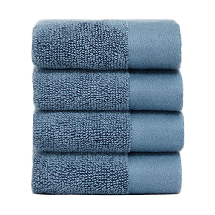 Juniper face towel 30x30 cm 4-pack - North Sea Blue - Juniper