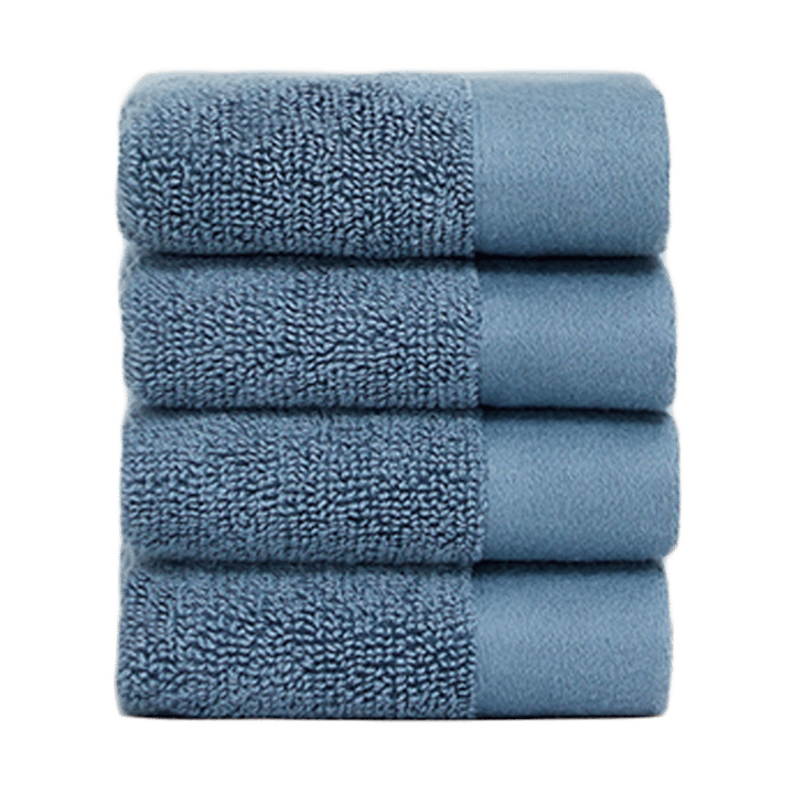 Juniper face towel 30x30 cm 4-pack - North Sea Blue - Juniper