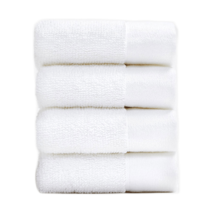 Juniper face towel 30x30 cm 4-pack - Snow White - Juniper