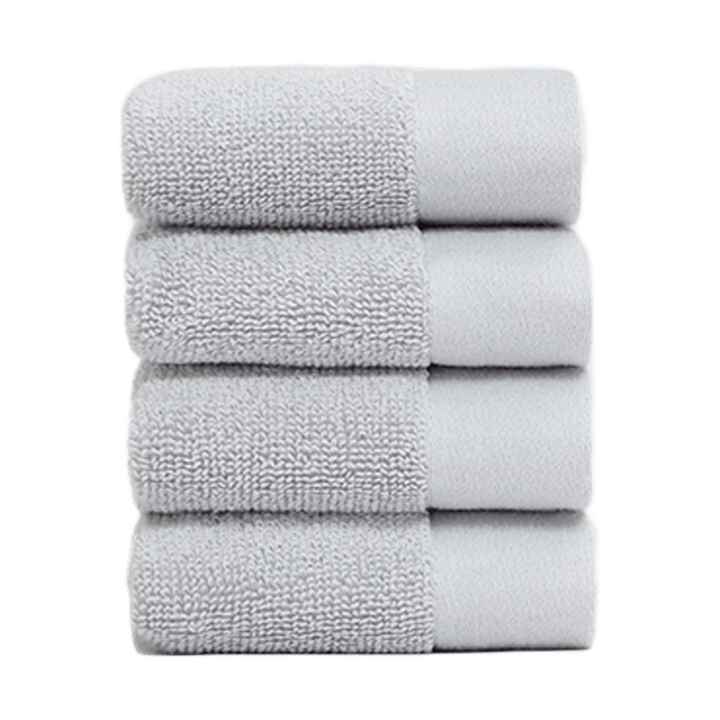 Juniper face towel 30x30 cm 4-pack - Stone Grey - Juniper