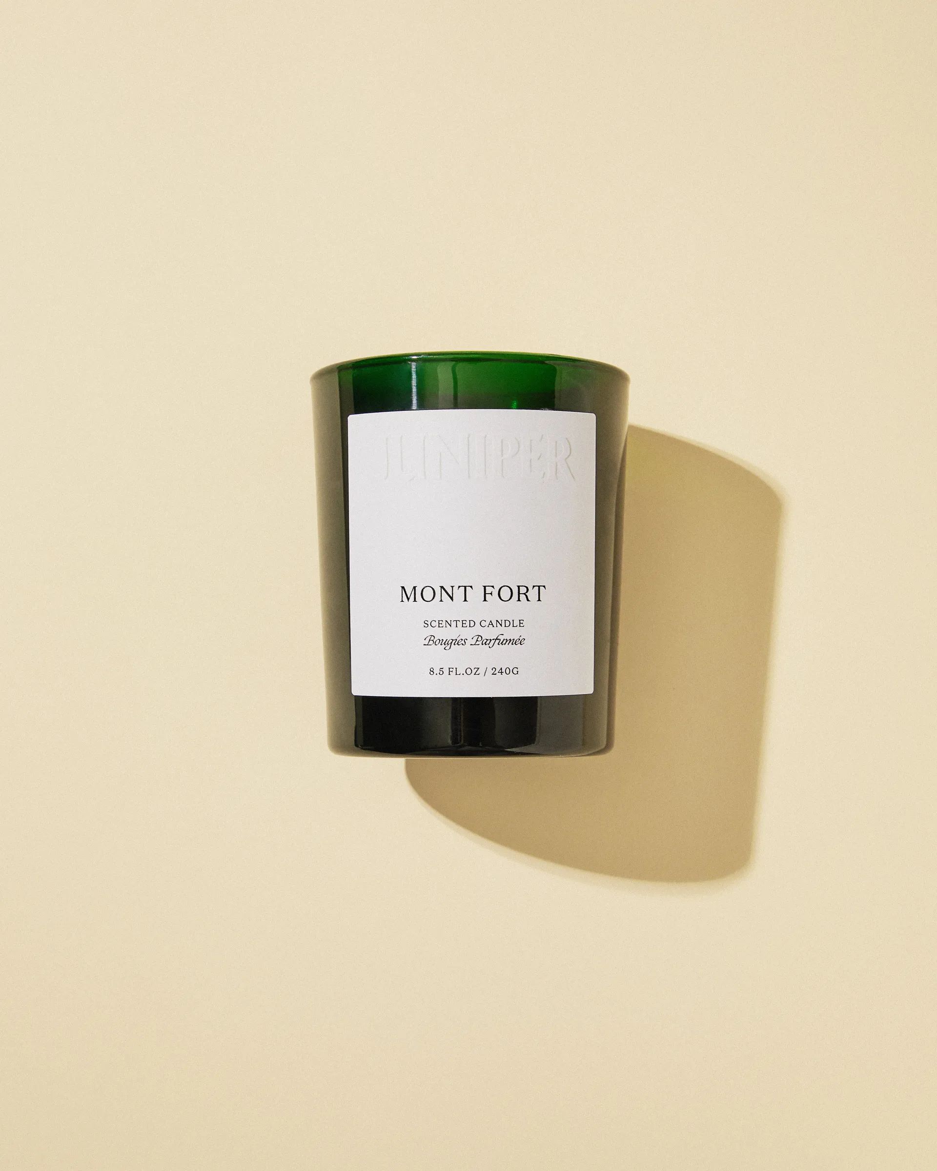 Mont fort scented candle, 240 gr Juniper