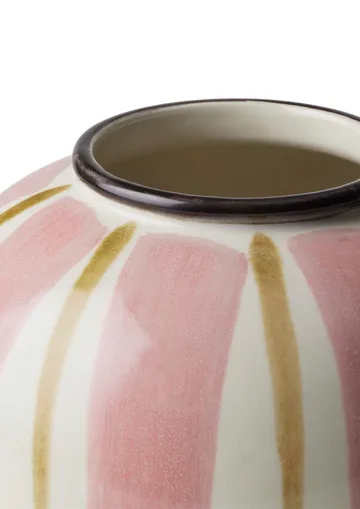 Canvase vase 15 cm - Pink-brown - Kähler
