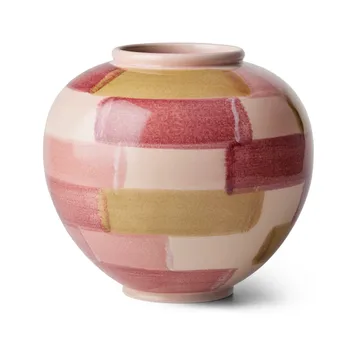 Canvase vase 20 cm - Pink-brown - Kähler