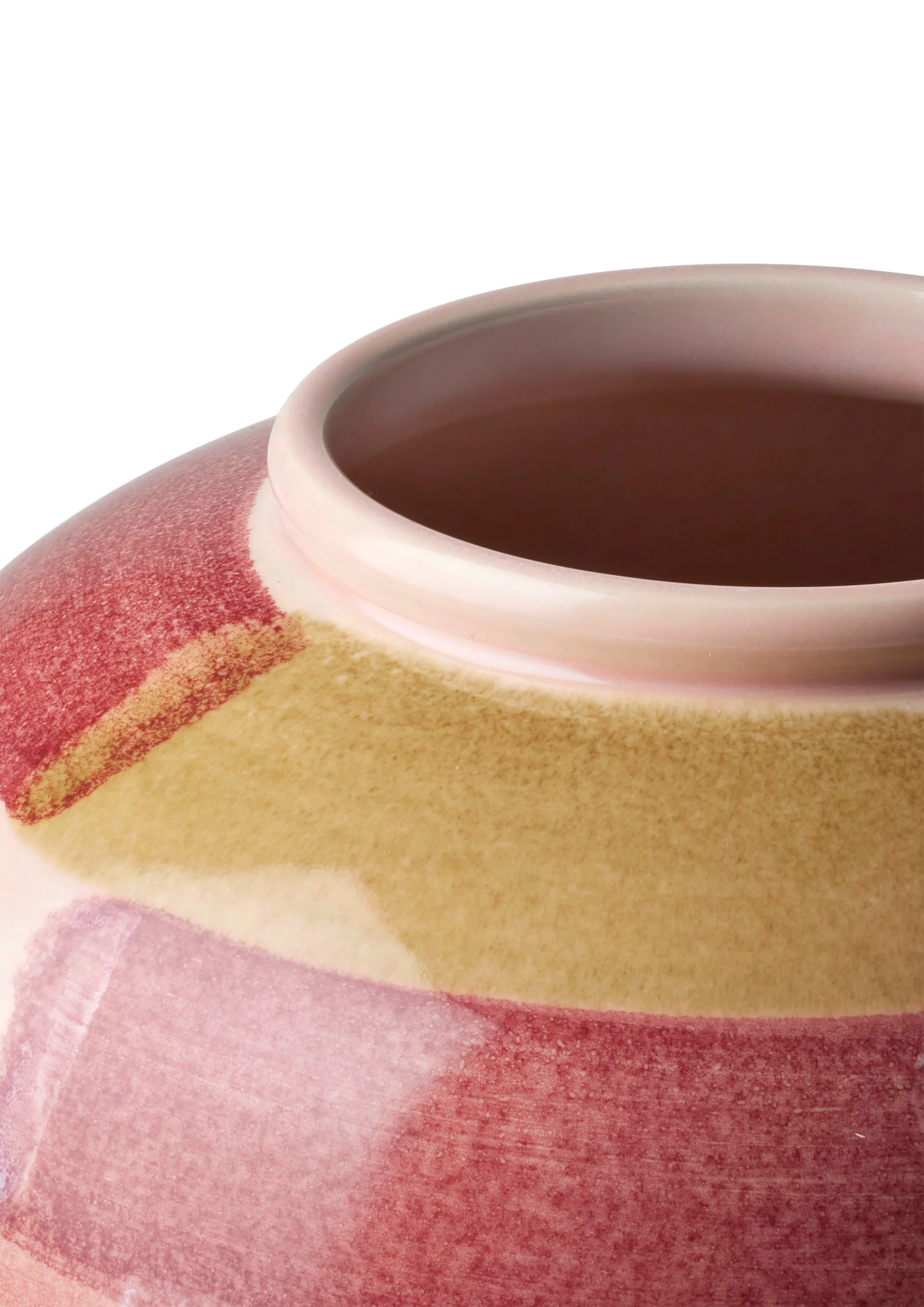 Canvase vase 20 cm, Pink-brown Kähler