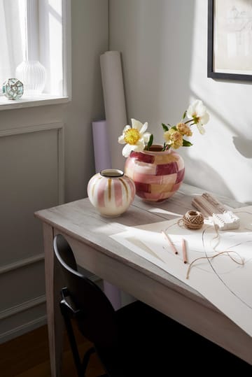 Canvase vase 20 cm - Pink-brown - Kähler