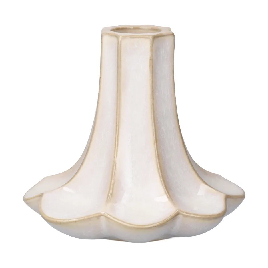 Chanterelle candleholder, Sand, 10 cm Kähler