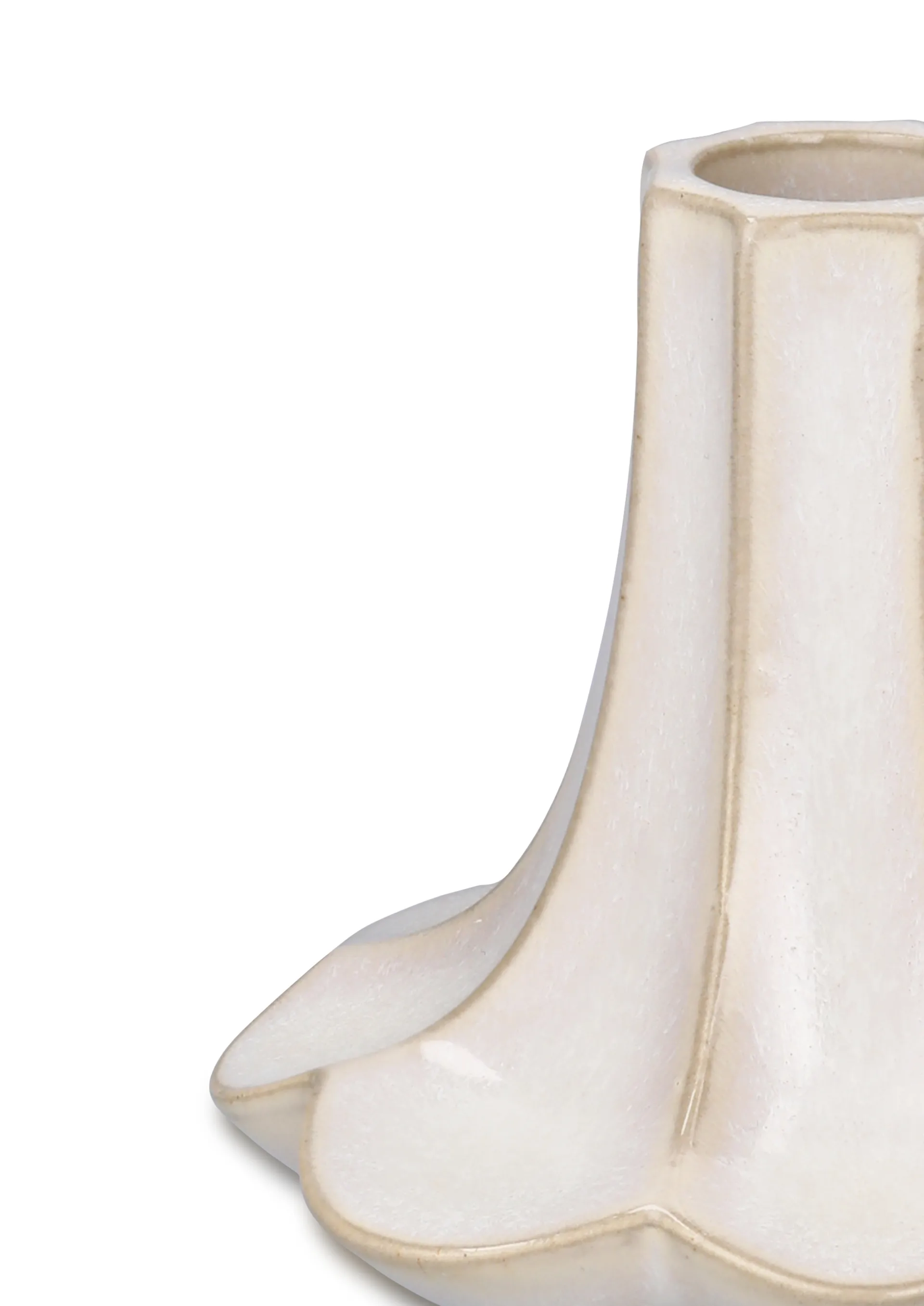 Chanterelle candleholder, Sand, 10 cm Kähler