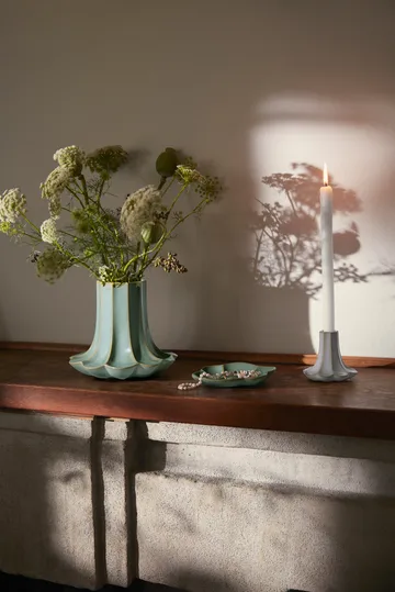 Chanterelle candleholder - Sand, 10 cm - Kähler