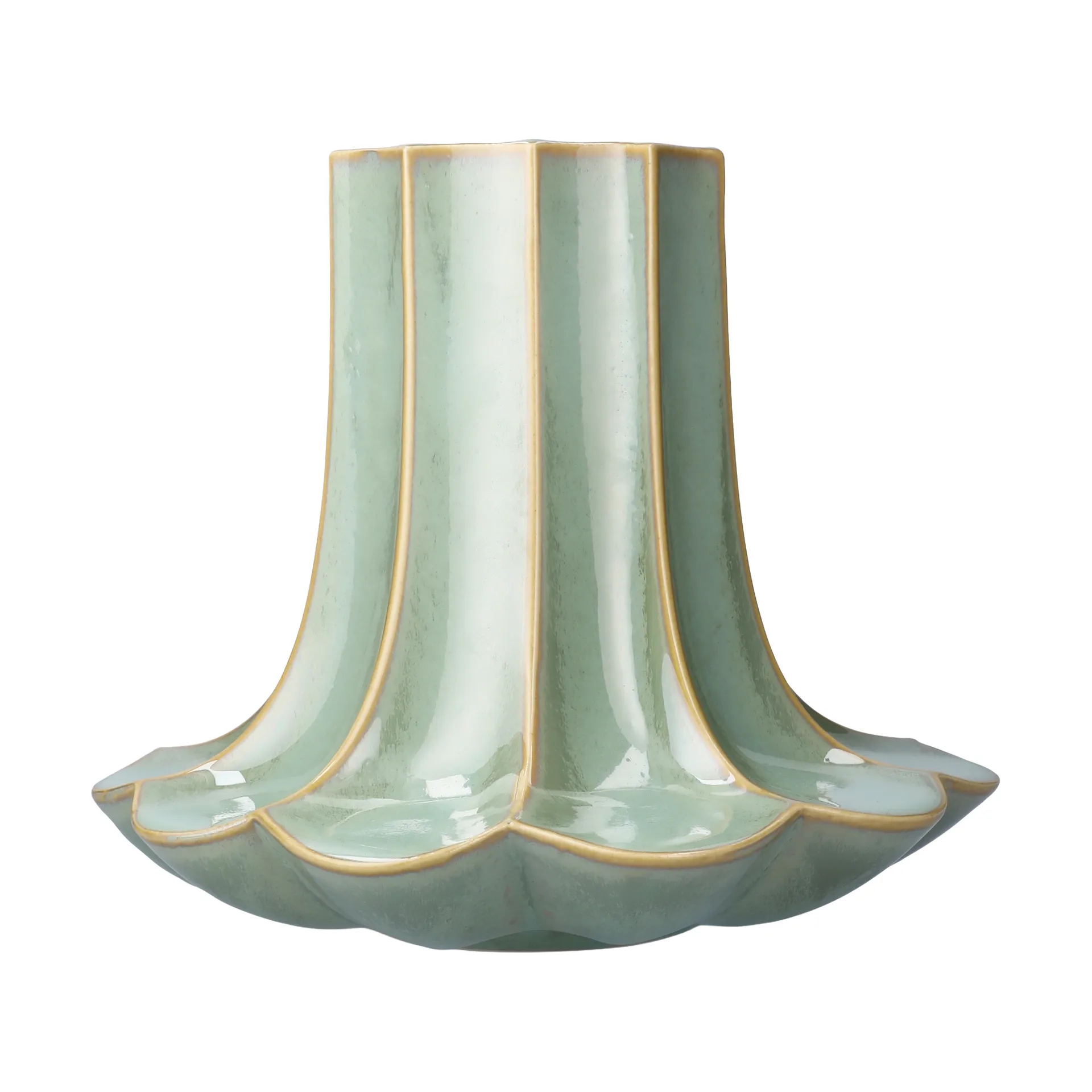 Chanterelle vase, Green, 20.5 cm Kähler