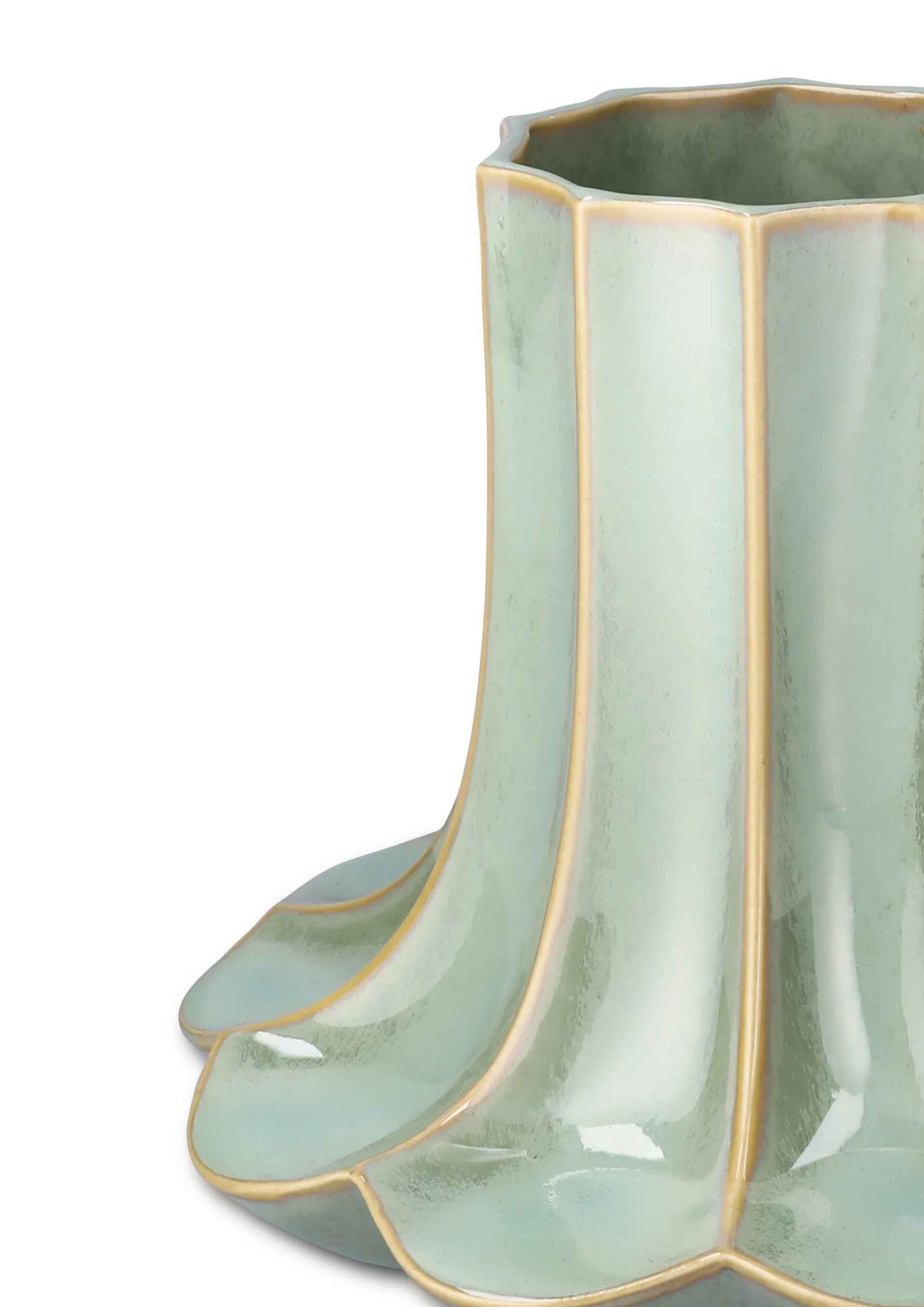 Chanterelle vase, Green, 20.5 cm Kähler