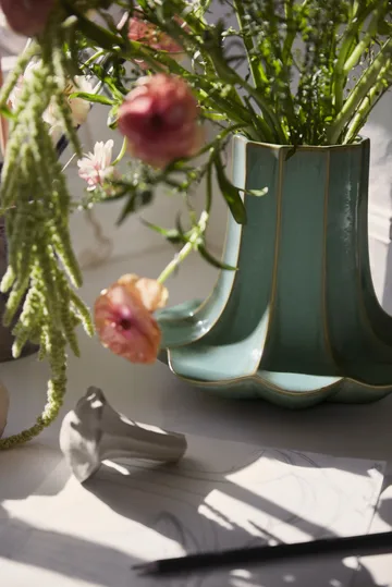 Chanterelle vase - Green, 20.5 cm - Kähler