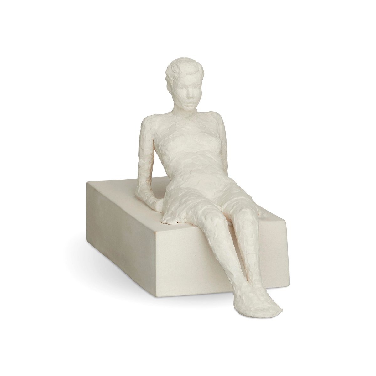 Kähler Character sculpture The attentive one | Scandinavian Design | Porcelain figurines & sculptures | White