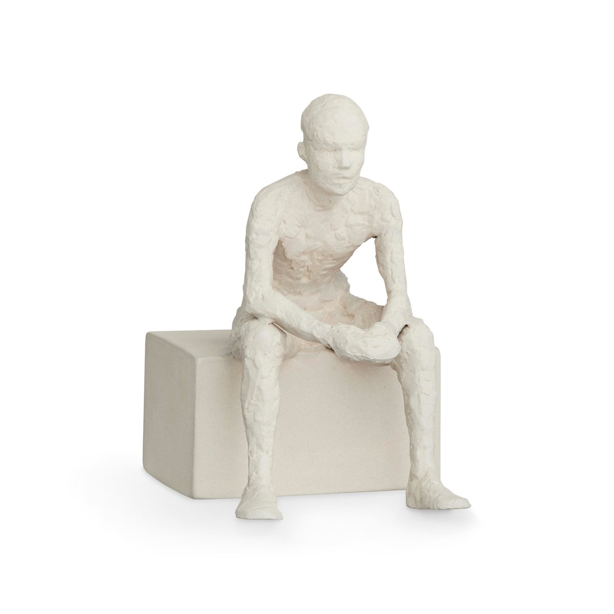 Kähler Character sculpture The reflective one | Scandinavian Design | Porcelain figurines & sculptures | White