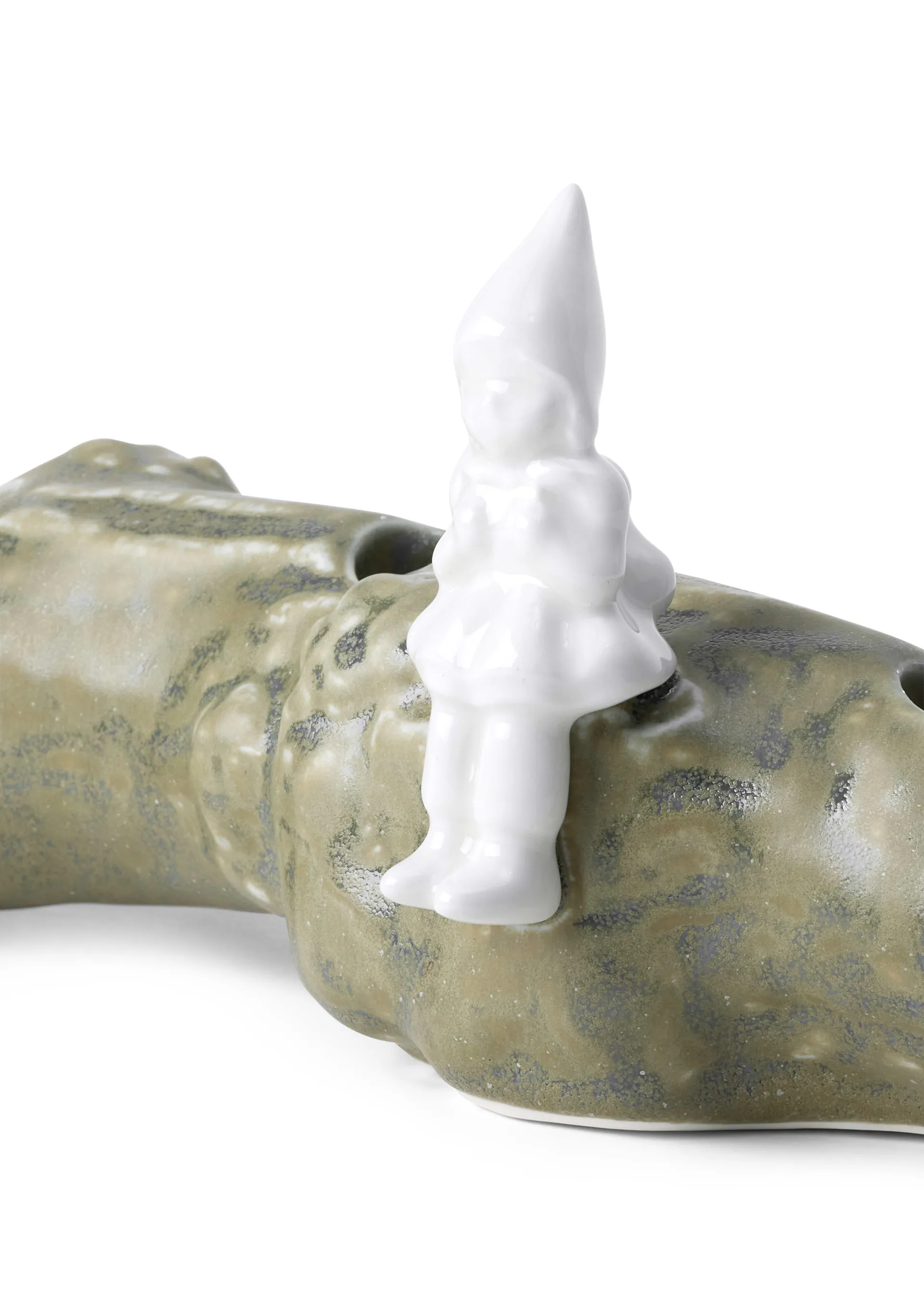 Christmas Tales advent candle holder mushroom, Green Kähler