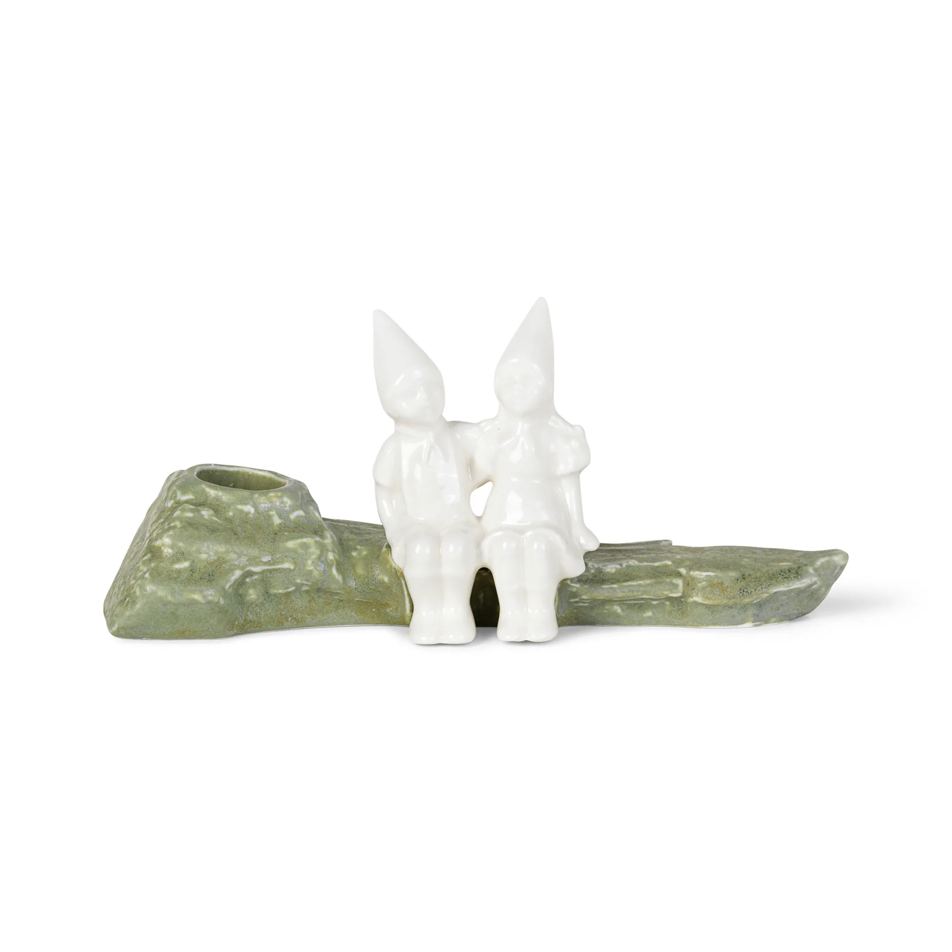 Christmas Tales candle sticks - Chrismas embrace 8.5 cm, White Kähler