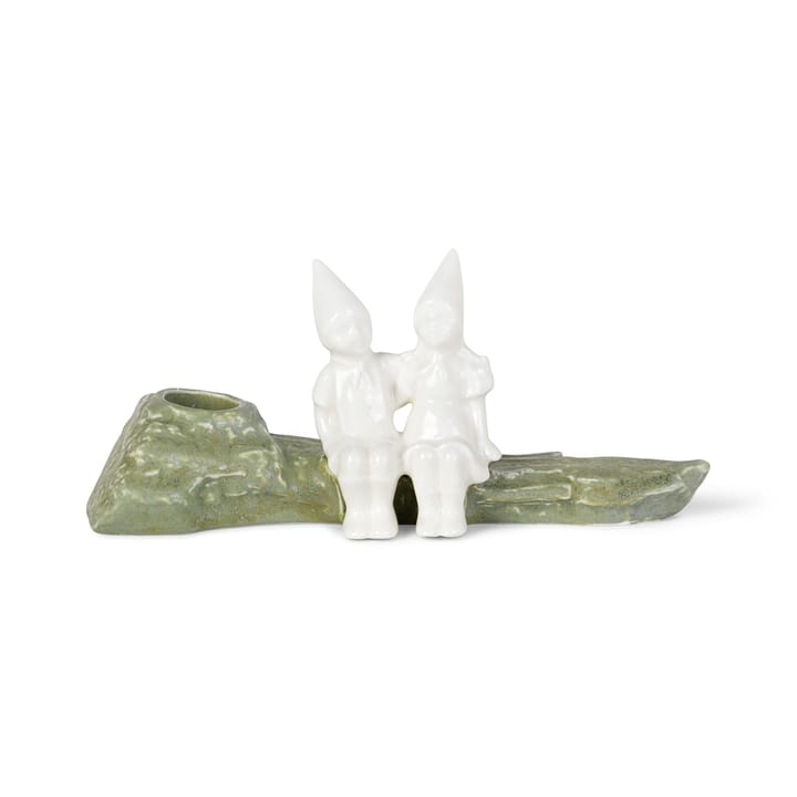 Christmas Tales candle sticks - Chrismas embrace 8.5 cm, White Kähler