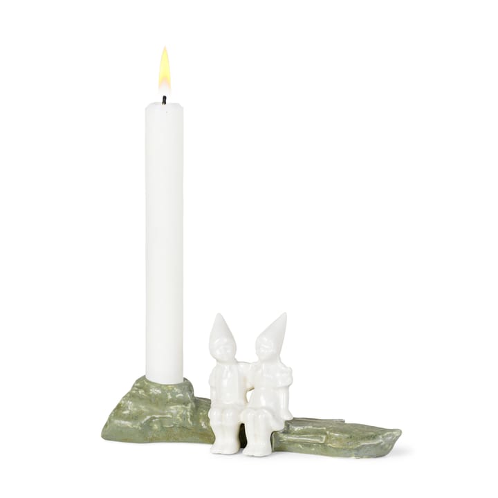 Christmas Tales candle sticks - Chrismas embrace 8.5 cm, White Kähler